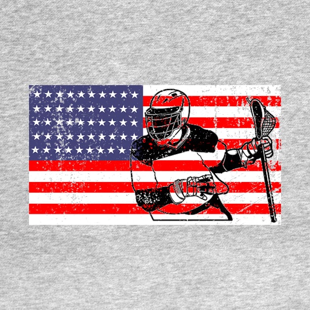 Lacrosse American Flag LAX by iloveducks11